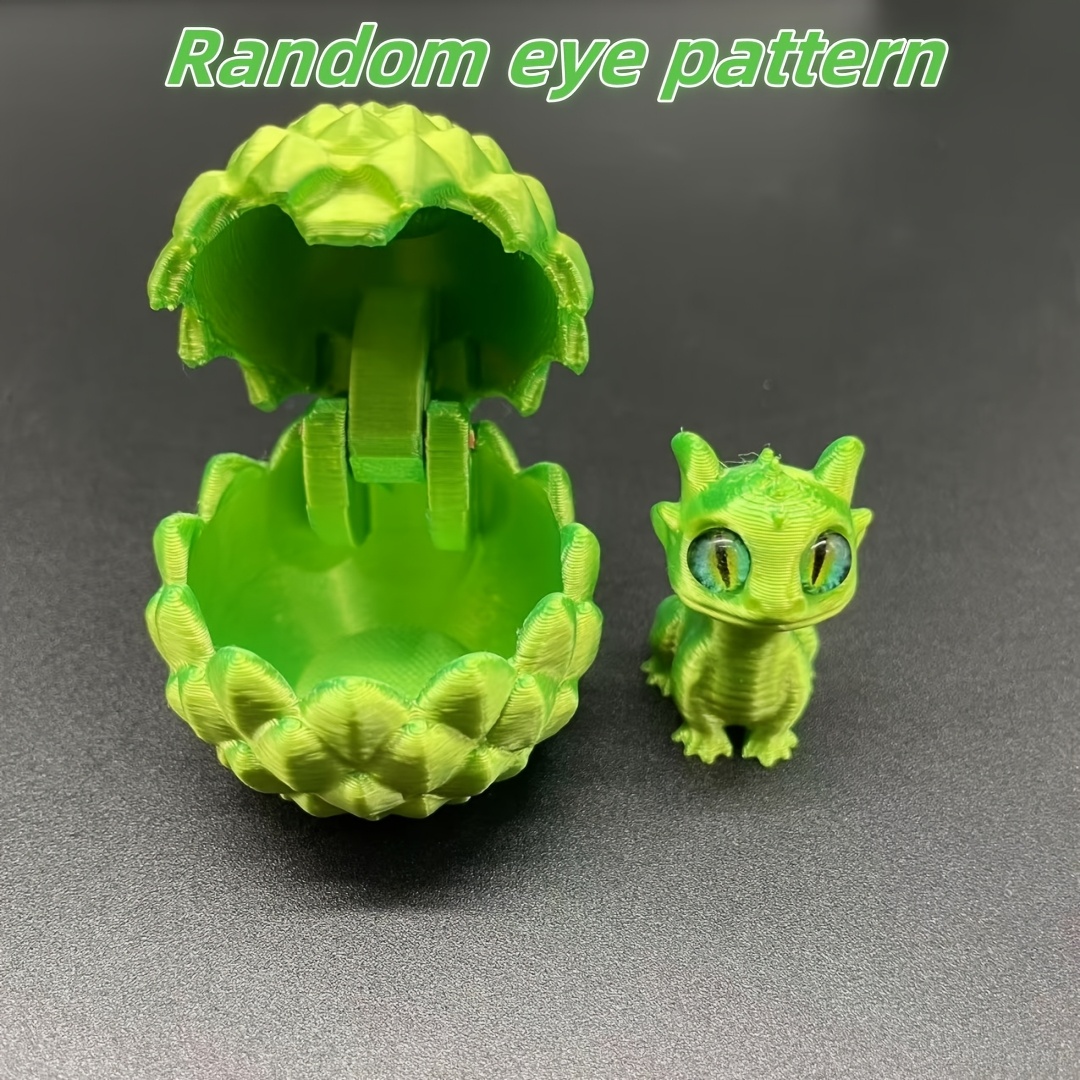3D Printed Decorative Ornament Dragon Egg with Little Dragon Inside, Suitable for Furniture and Desktop Decoration Christmas Thanksgiving Holiday Decoration