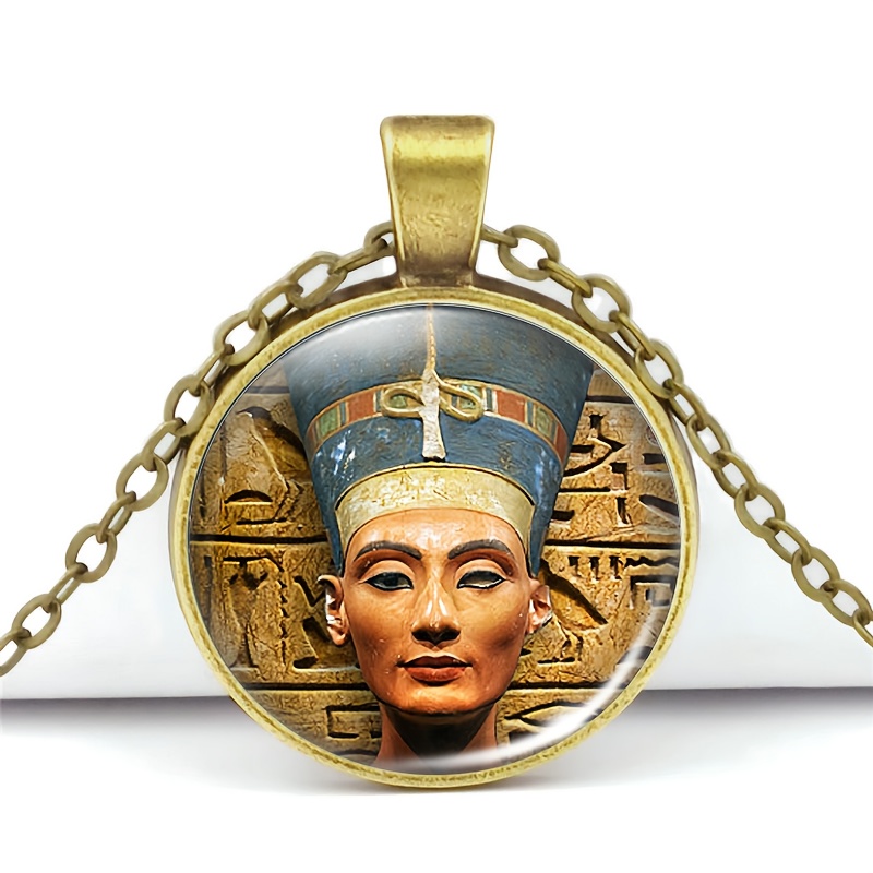 Men's Ancient Egyptian Statue Design Chain Necklace