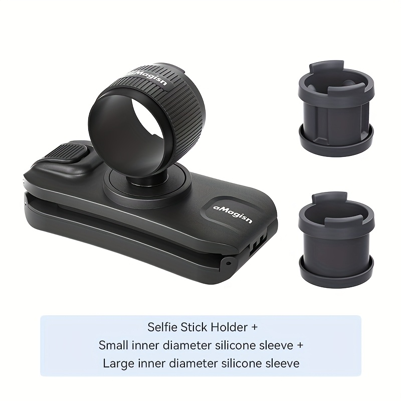 Image of For 3 Backpack Clip Selfie Stick Holder For 5 Pro/ 360 Backpack Holder Holder For Action Camera 360 Rotatable Selfie Stick Holder Belt Clip Selfie Stick Mount