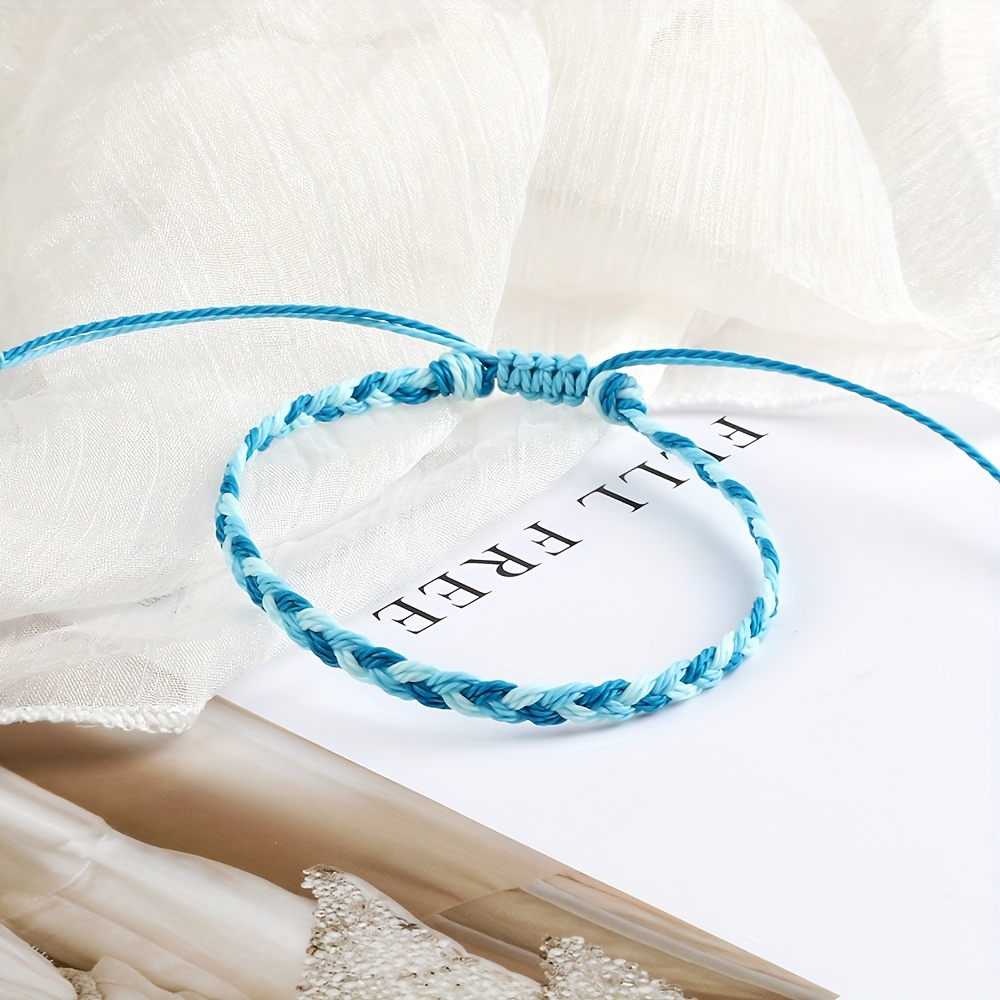 Boho Friendship Bracelet Vintage Style Triple Braid Knot