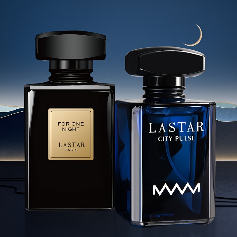 Комплект от 2 броя мъжки парфюм, 55ML+55ML, съдържащ аромати на лимон, жасмин, мускус и кедрово дърво, дълготраен аромат, създава атмосфера, подходящ за срещи, Свети Валентин, Деня на благодарността, подарък за Деня на бащата