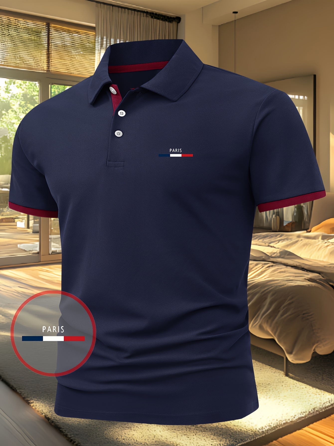 Men'S Casual Summer Print T-Shirt - a Stylish Short-Sleeve Top Featuring Geometric Designs, Lightweight And Breathable, Polo Shirt