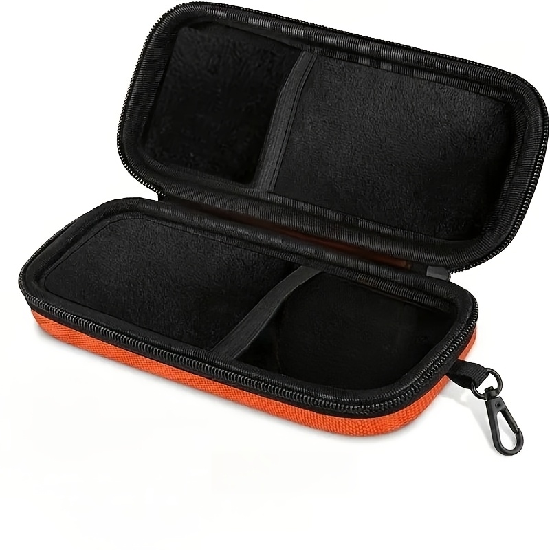 TEMU Étui à lunettes double couche, pour 2 pièce de lunettes, avec clip et fermeture éclair, 1 étui rigide adapté à un décontracté. Il est doté d'une