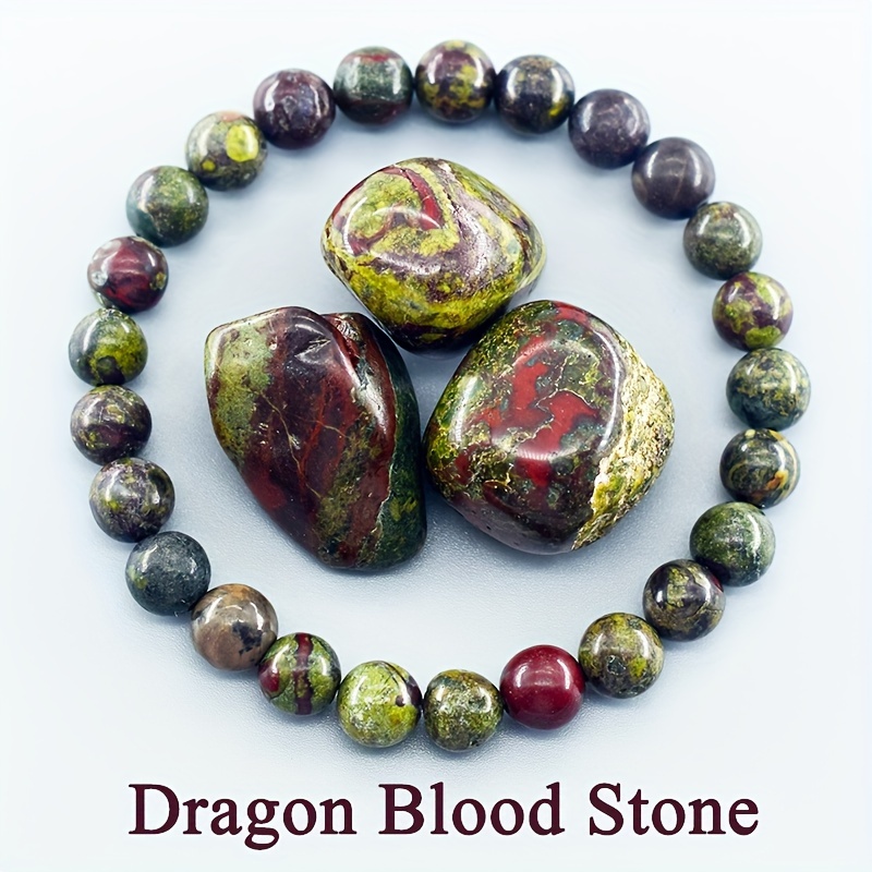 

Stylish Men's Dragon Blood Stone Stretch Bracelet - Natural Gemstone, Perfect For Everyday Wear & Special Occasions