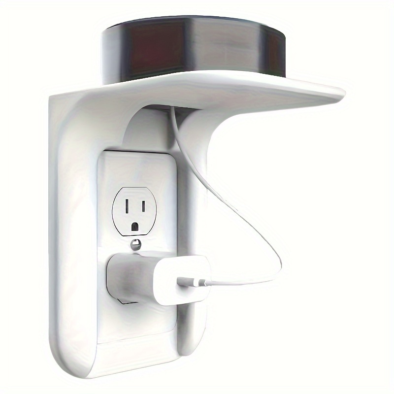 Haofy Wall Outlet Shelf – Plug Shelf Organizer, ABS Plastic, For Bathroom, Kitchen, Dorm