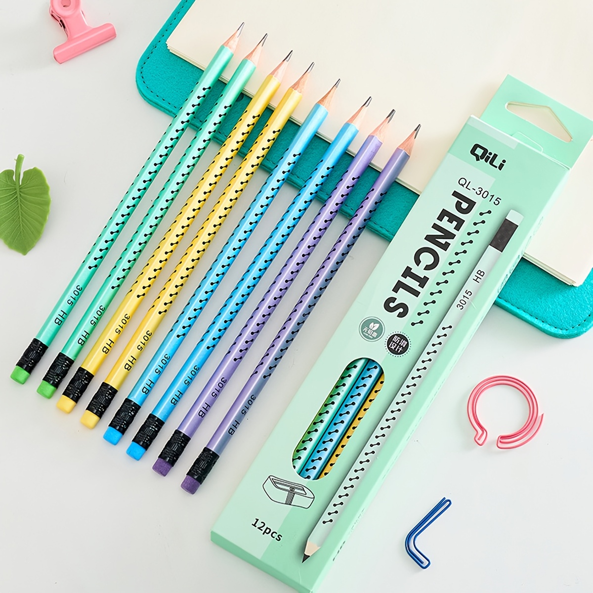 Image of 12pcs Hb Wooden Pencils | Smooth Writing, Ideal For Drawing, Durable And Resistant To Breaking, Perfect For Artists, Home, And Office Use