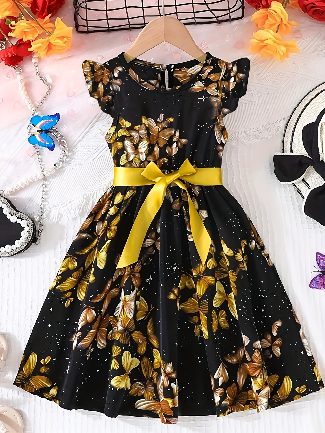 casual summer midi dress Allegra K Women's Notch Neck Puff Sleeve Smocked Waist Tiered with Pockets Chic, Yellow / M Colorado Color:#59-Ivory BUYING THE ADMIN COMMANDS runs small so consider