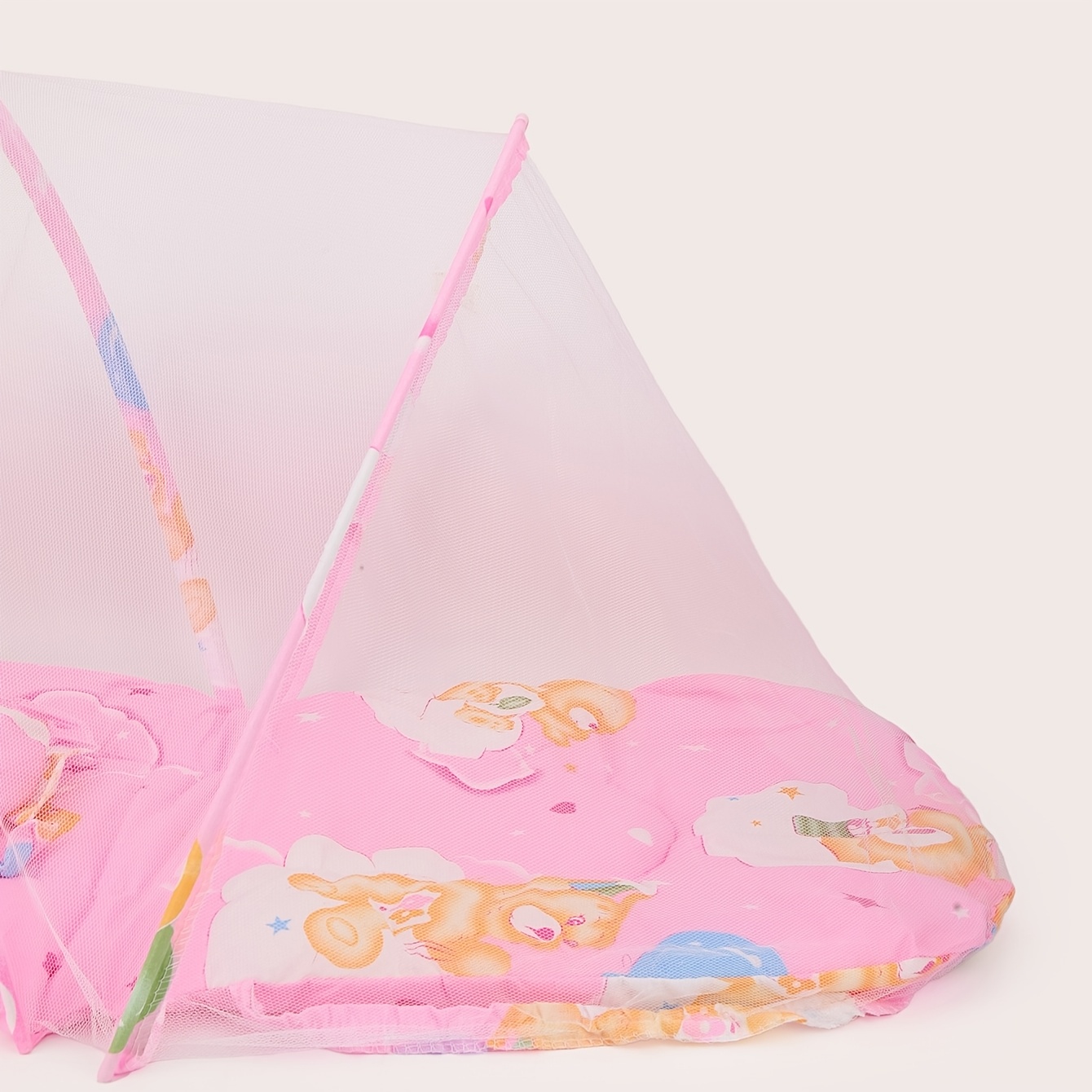 No-Installation Baby Foldable Mosquito Net, Portable Mosquito Net for Infants, Featuring a Soft, Breathable Cartoon Design