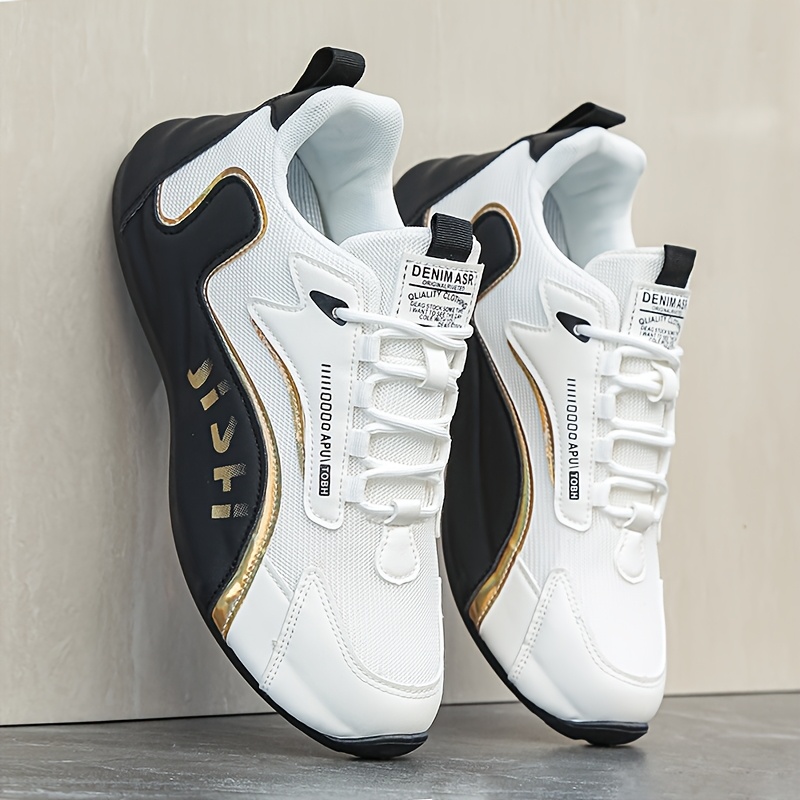 1 Pair Breathable Men's Training Shoes with Height Increase, Lace-up, Comfortable, Lightweight, for Sports, Outdoor, Commuting, Casual, Large Size, Running Training