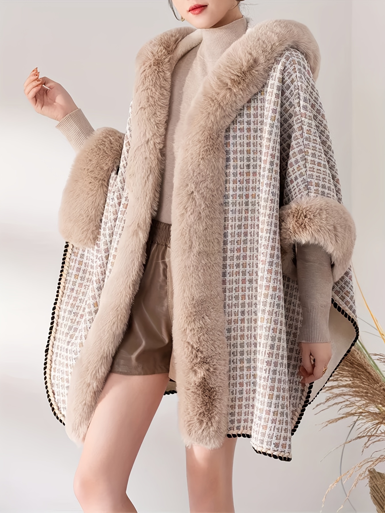 LIDNM / SHAWL COLLAR CAPE COAT 【M】 cape coat sold on Temu United States