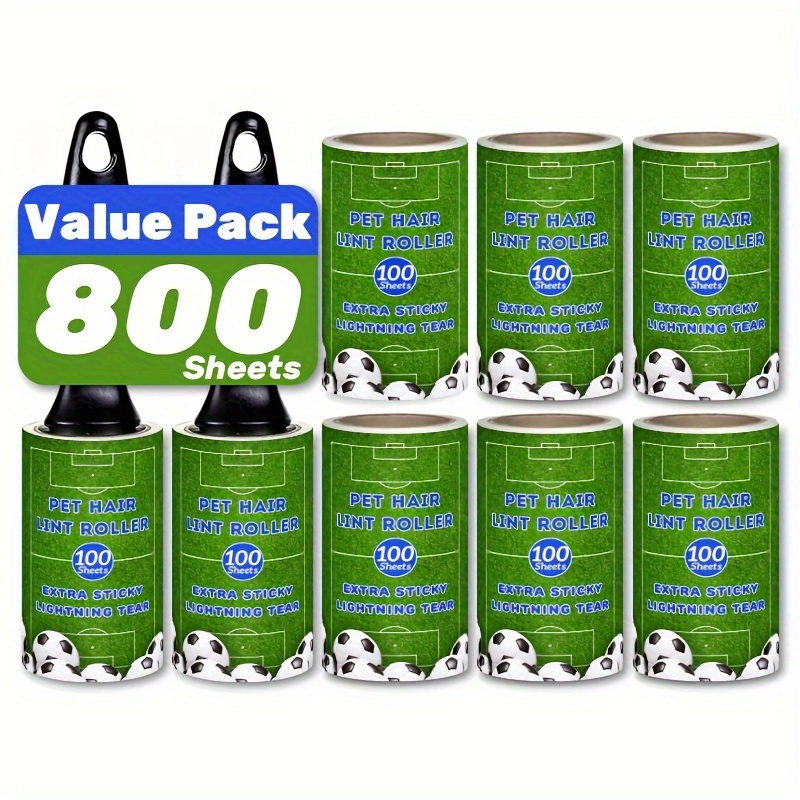 E-shop 800/400/200 Blatt Fusselroller, Tierhaarentferner Roller, Fusselroller , Abreißbarer Kleber Fusselroller, Fusselroller für Tierhaare Extra