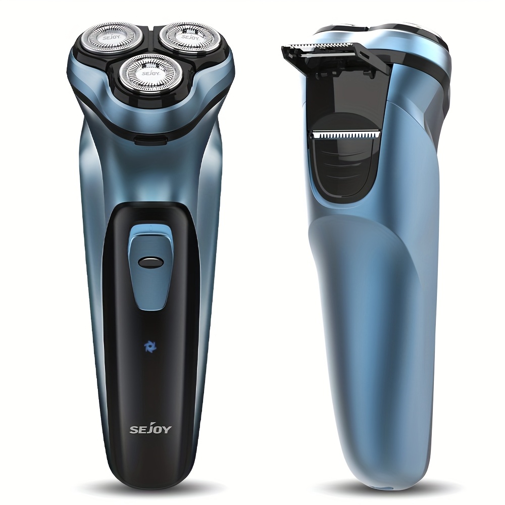 TEMU [best Father's Day Gift]electric Razor For Men Cordless-3d Floating Rotary Shaver - Usb Fast Charging - Pop-up Trimmer & - For Care