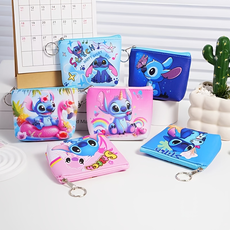 TEMU 6pcs Pencil Case Storage Item, A Mini Storage Box, A Cartoon Coin Purse With A Keychain, Perfect For Portable Christmas Giftsand Halloween Gifts