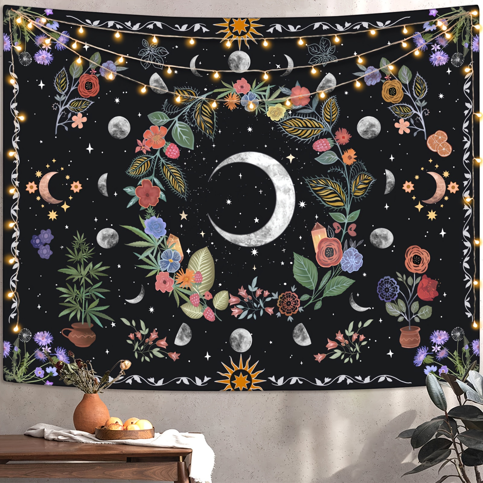 

Plant Tapestry Tapestry Wall Hanging Bohemian Mandala Tapestry Aesthetic Bedroom Decor Hippie Room Decor For Bedroom Aesthetic