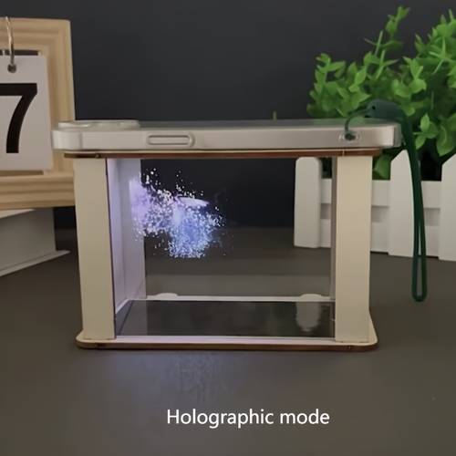 stem3d holographic display projector boys and girls toy student science experiment kit suitable for tablet phone handmade 3d holographic movie student video projector