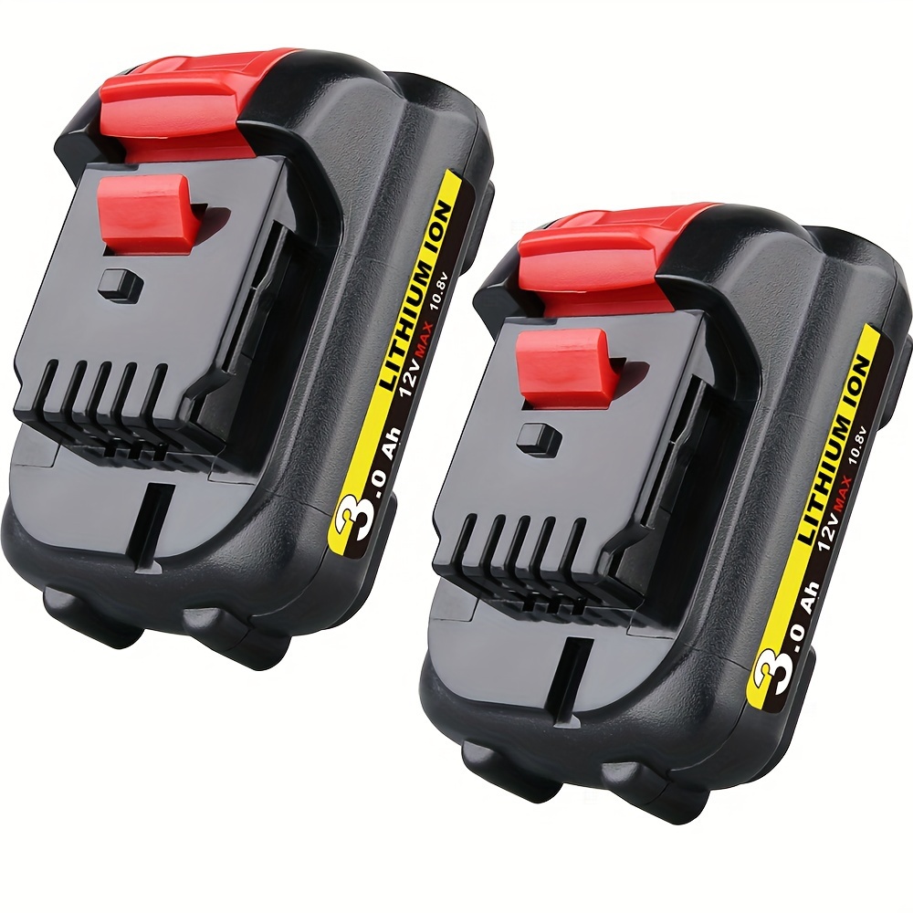 

2 Pack For Dcb127-2 12 Volt Dcb120 Dcb121 Max 3.0 Ah Lithium Ion Battery