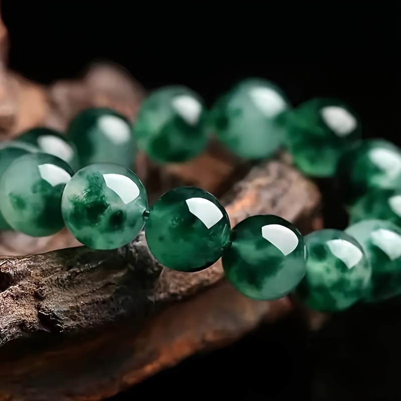 Handcrafted Aquatic Agate Bead Bracelet, Fashionable & Durable