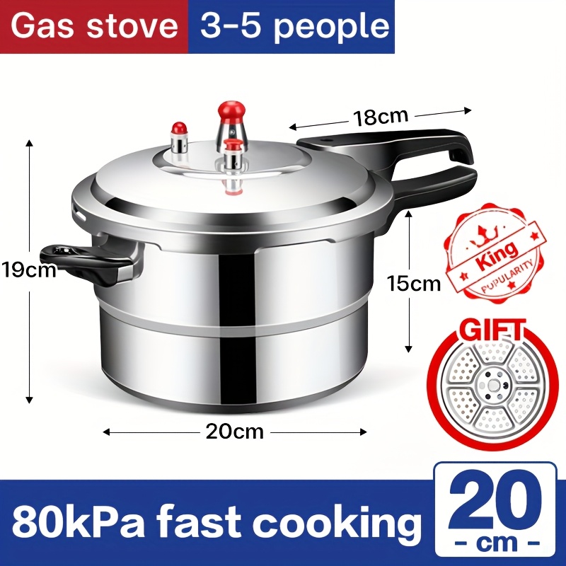 TEMU Pressure Cooker Aluminum Cooker Kitchenware Items Pressure Cookercooking Tools