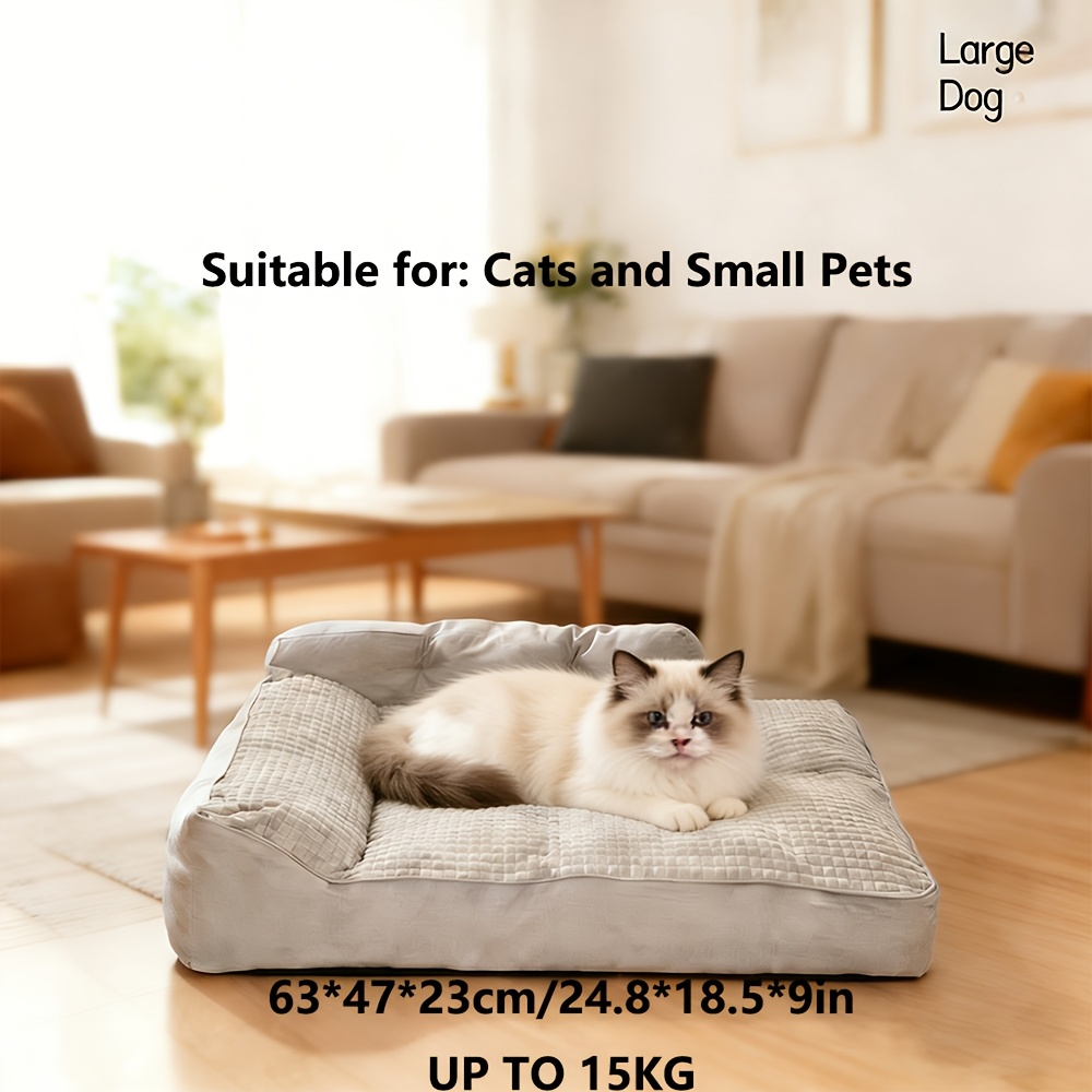 Image of Suitable For Dog Bed Sofa, Large Sleeping Pads, Winter Dog Bed, Dog Sleeping Cushion, Large Pet Bed, Vacuum Compressed Delivery, Comfortable, Durable, Easy To Clean, Home-like-a Brush Is As A Gift