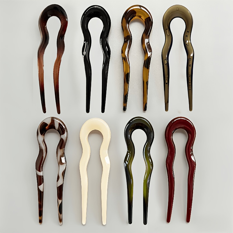 TEMU 8pcs Vintage Hairpin Set, Classic Updo Hairpin, Easy And Versatile Hair Additions, Exquisite Headdress For Daily