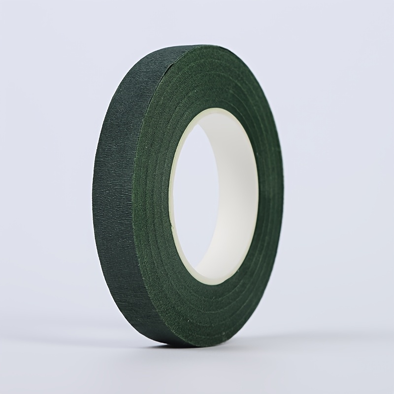 TEMU 3 Rouleaux de Floraux Larges Vert Foncé, Idéaux pour des Tiges de Bouquets, les Artisanats Floraux et de Bouquets de Mariage
