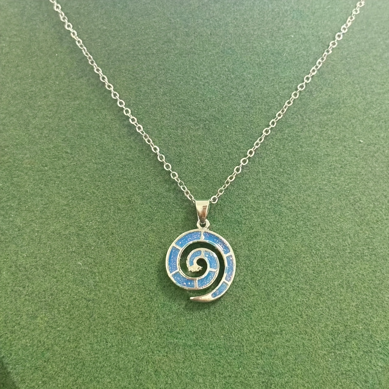 TEMU 1pc Collar con Colgante de Cadena Azul y Concha Estrella , Regalo de Playa para Verano