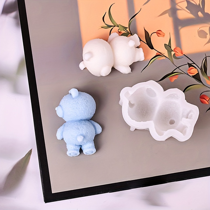 

Silicone Sleeping Bear Mold For Diy Crafts And Baking, Cute Bear Shape Mold, Food Grade Silicone, Non-stick, Easy Release - Set Of 1