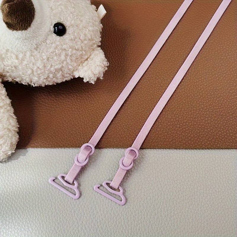 Seamless Invisible Bra Straps - Non-Slip, Adjustable Elastic Shoulder Bands for Women's Lingerie & Underwear, Transparent, Sexy, Replace