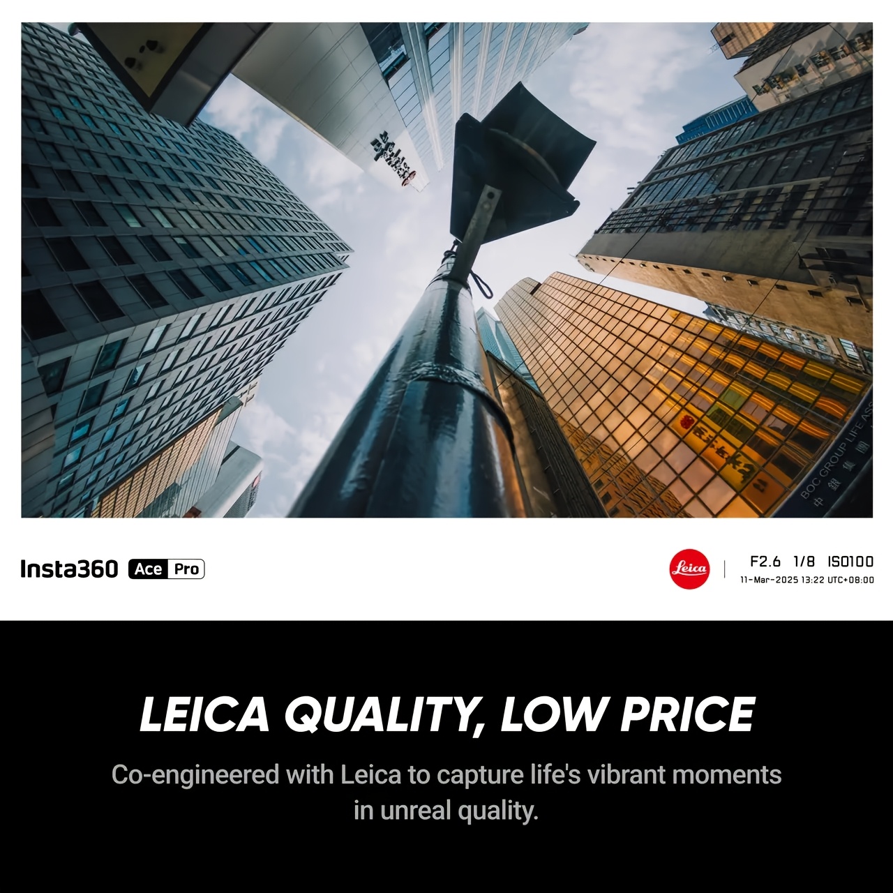 Insta360 Ace Pro - 4K Leica Action Camera, Featuring a Top-Tier 2.54/3.3 cm Sensor, Excellent Low-Light Performance, And Anti-Shake Capabilities