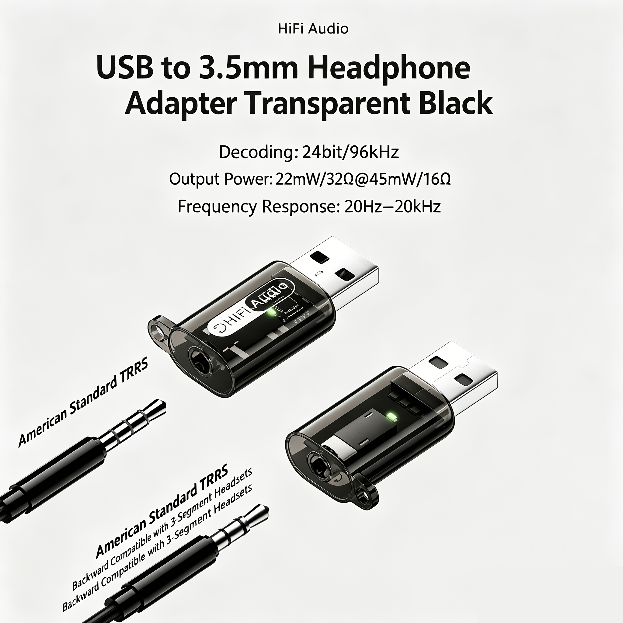 TEMU Wowssyo 3.5mm Female To Usb Male Audio Adapter Cable, Stereo Headphone Jack To Usb Converter, Plug And Interface For Pc, Laptop, Mp3/mp4 Player