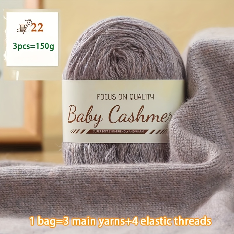TEMU Premium Wool And Cashmere Yarn, Hand-knitting Material For Making Autumn And Winter Fashionable And Warm Sweaters For Men And Women, Including