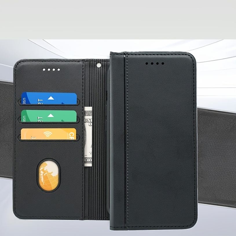 TEMU Phone Case: Flip Phone Wallet Case Compatible With Galaxy S22/s22 Plus/s22 Ultra, Cover Card Slots Holder Kickstand Coin Purse, Anti Drop