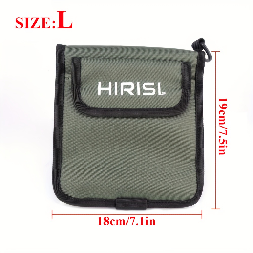 TEMU Hirisi 12-pocket Fishing Tackle Binder - Durable Polyester, Fly Fishing Tippet Storage Wallet With Alphabet Pattern, Hook & Loop Closure, Ideal