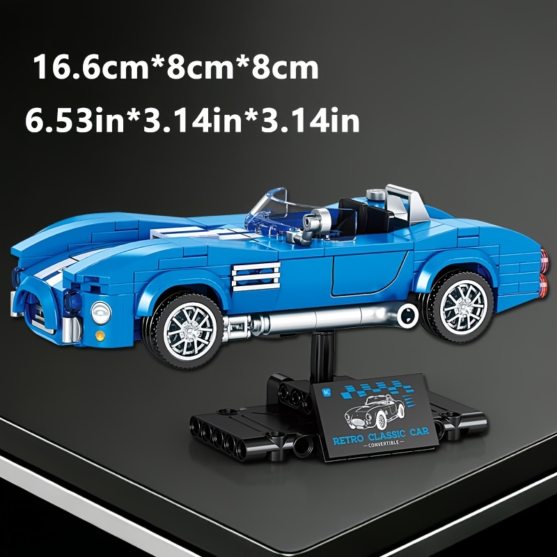 Image of Retro-style Sports Car Building Blocks Building Blocks For Boys A Gift For Car Enthusiasts And Collectors A Birthday Gift Suitable For Children And Adults To Assemble