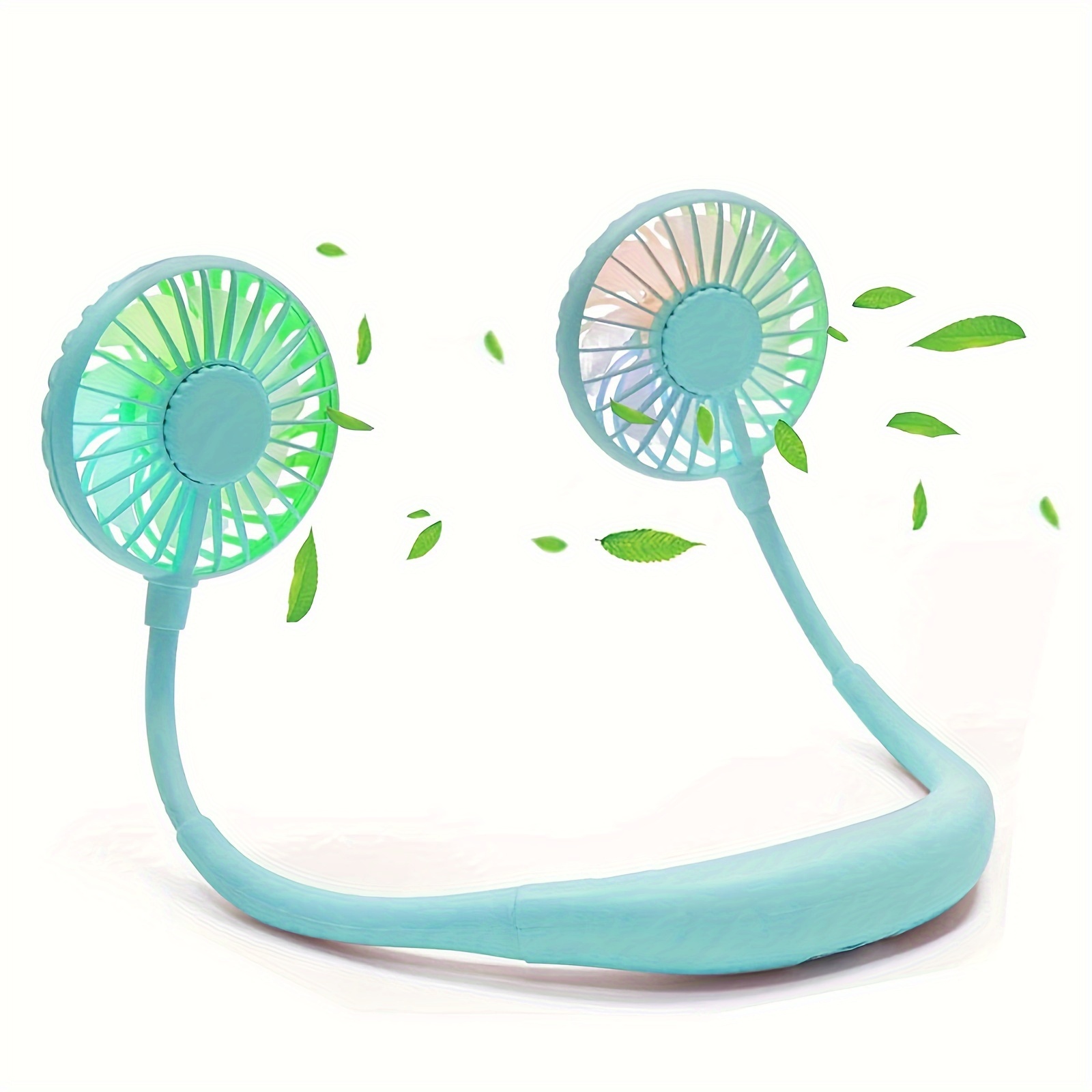 

Upgraded Version Portable Neck Fan, Color Changing Led, With Aromatherapy, 360° Free Rotation, And Lower Noise Strong Airflow Headphone Design For Sport, Office, Home, Outdoor, Travel, Gift