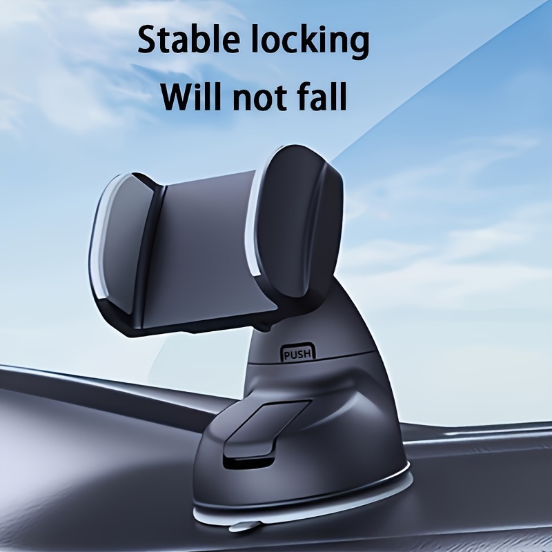 

Rotating Car Phone Holder, Upgraded Adjustable Horizontal And Vertical Phone Holder, Car Gps Navigation Holder With Strong Vacuum Adsorption, Suitable For All Compatible Phones