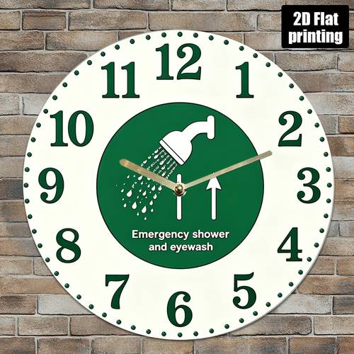 1 modern minimalist green and white bathroom shower wall clock suction with easy to read acrylic round clock suitable for environments lightweight design no tools required ideal for shower kitchen office