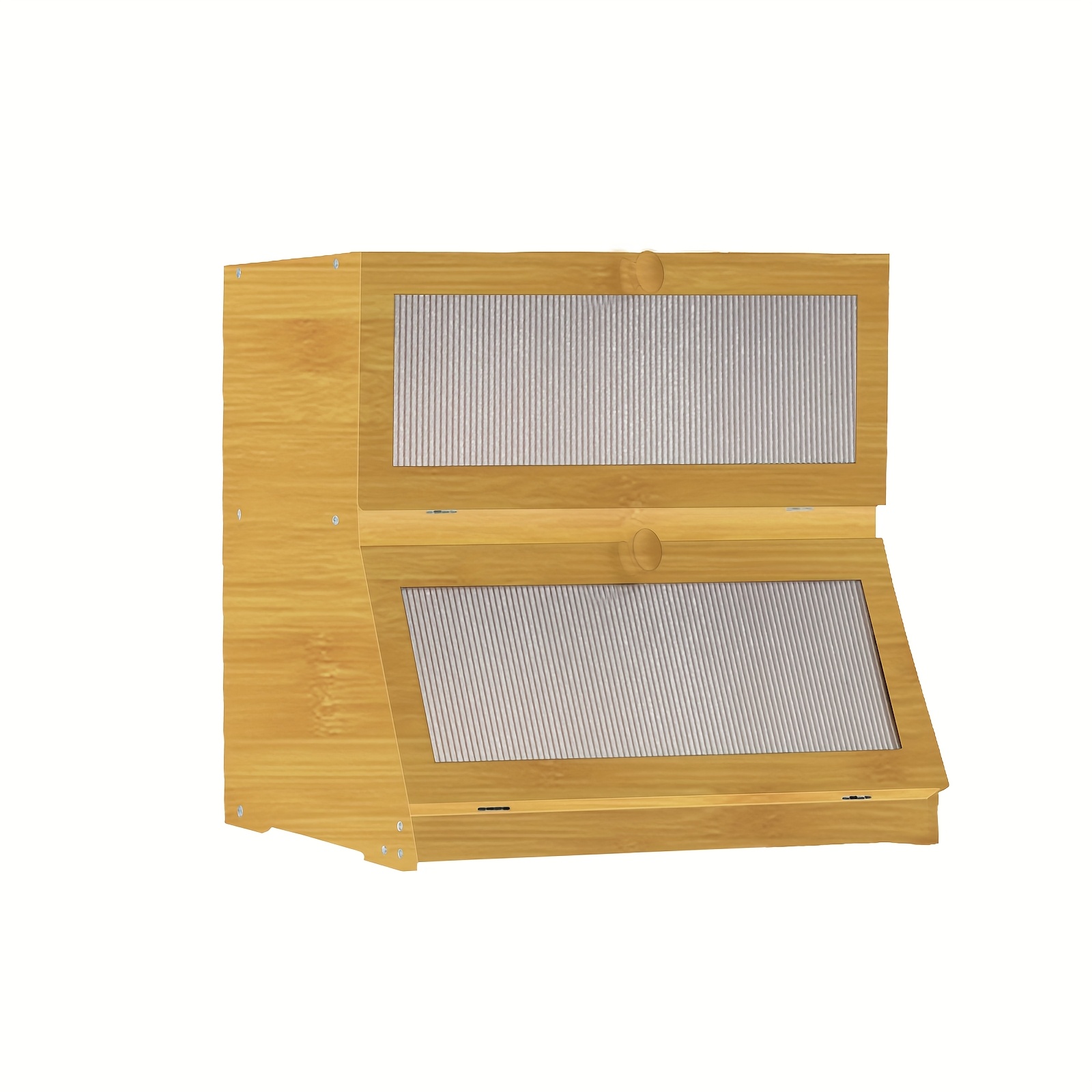2-layer Bamboo Storage Box, Kitchen Storage Box, Multi-functional Storage Box, Suitable For Kitchen And Bedroom, Natural