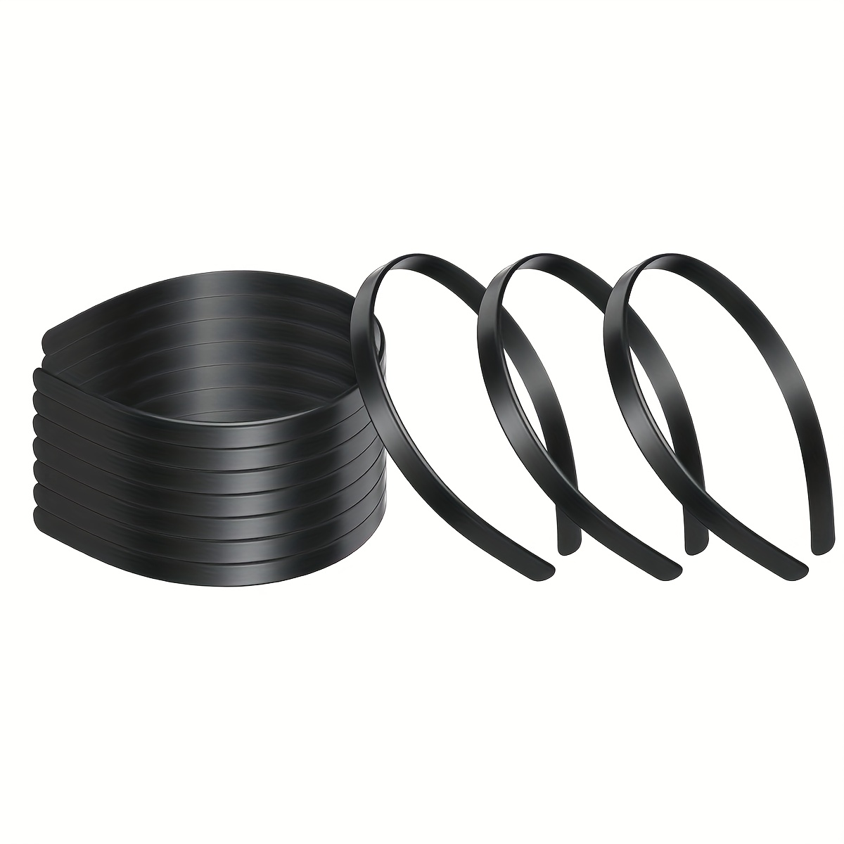 Image of 20pcs Thin Headbands Solid Color Headbands Head Bands Hair Plain Hairbands Hair Band For And Women