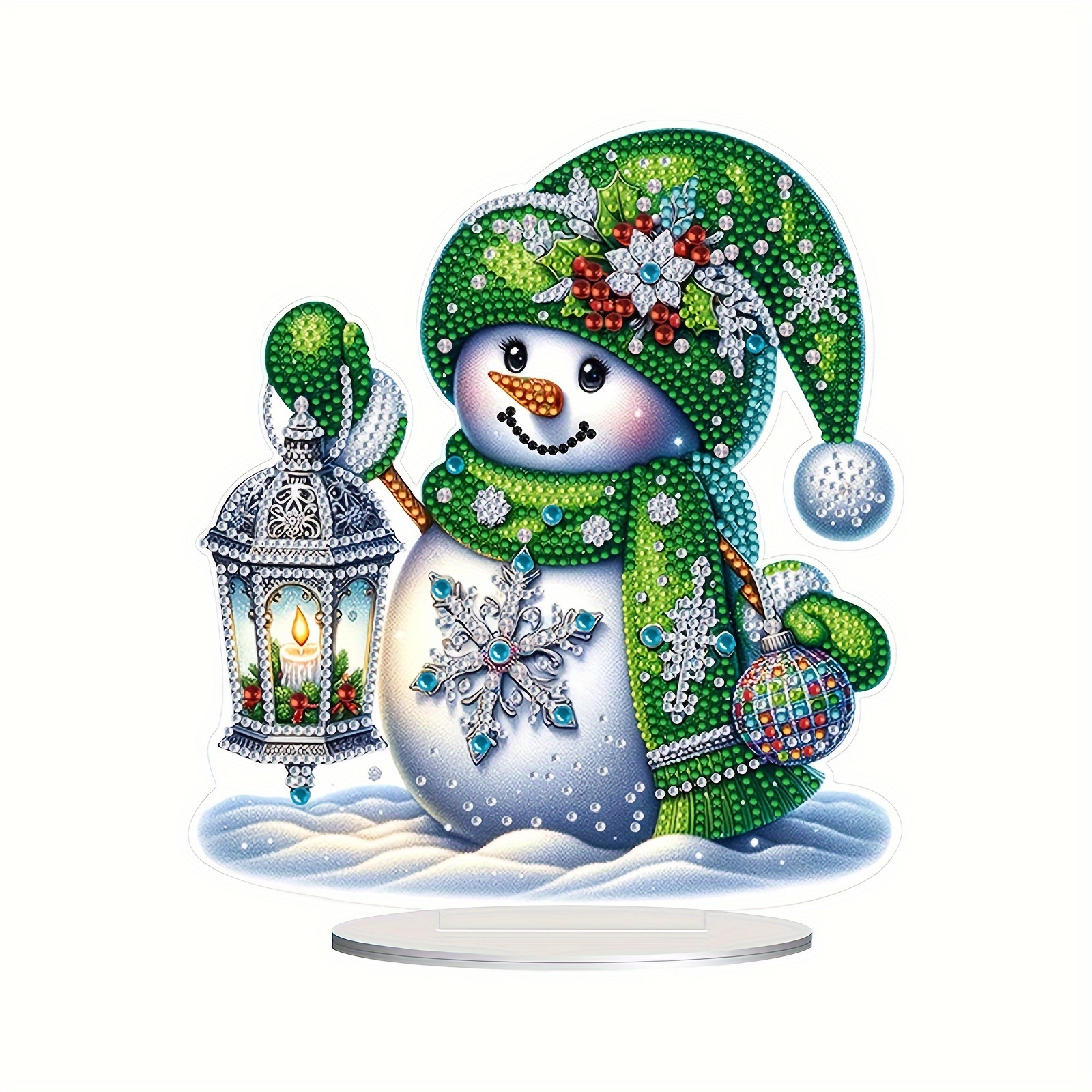 

Unique Diy Snowman Diamond Painting Kit - For Christmas &