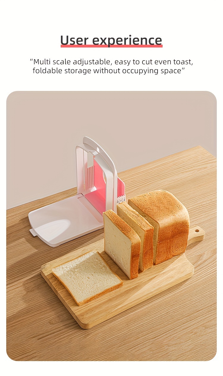 easy   bread cutter semi automatic toast slicer no power needed     use details 1