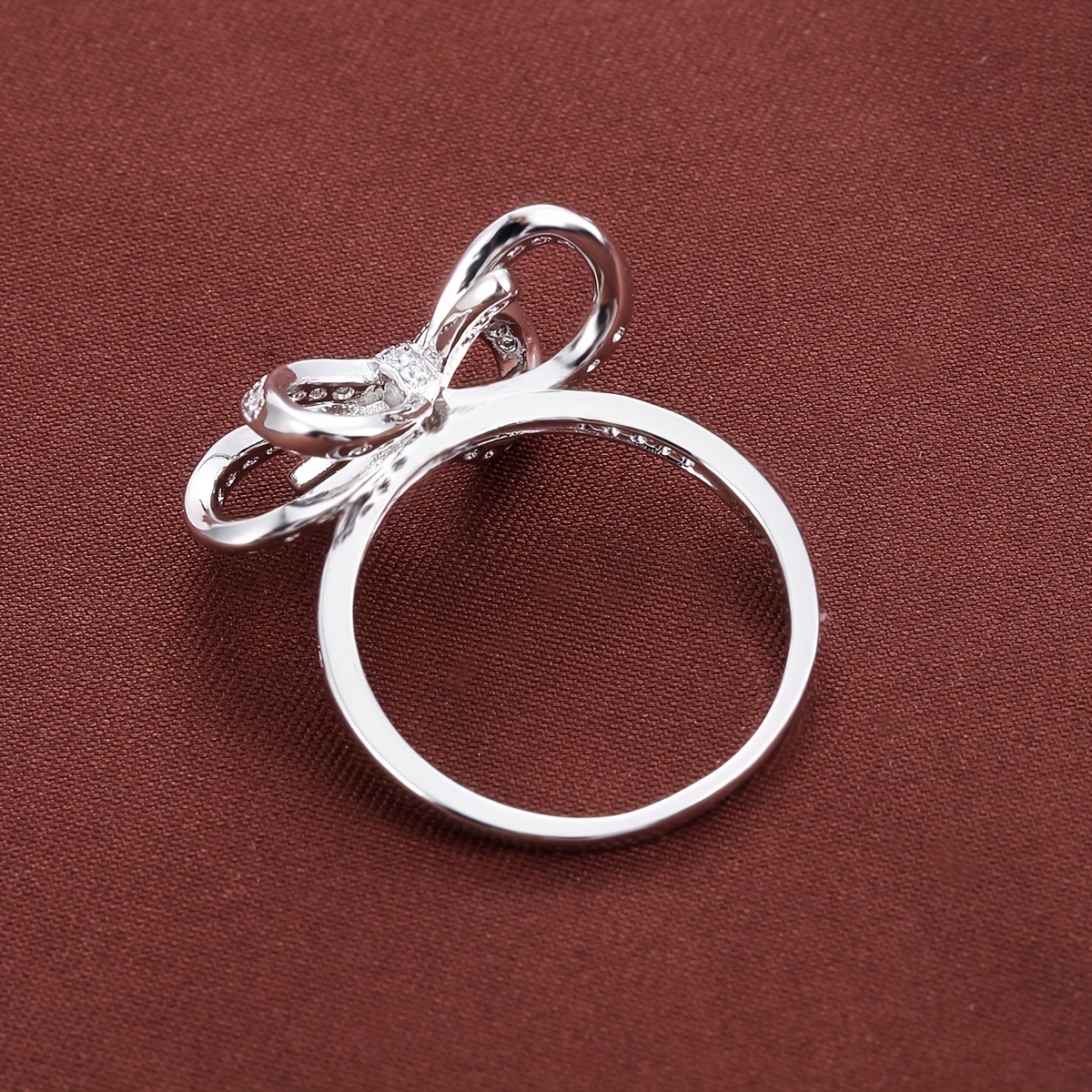 Bow Tie Zirconia Women's Ring