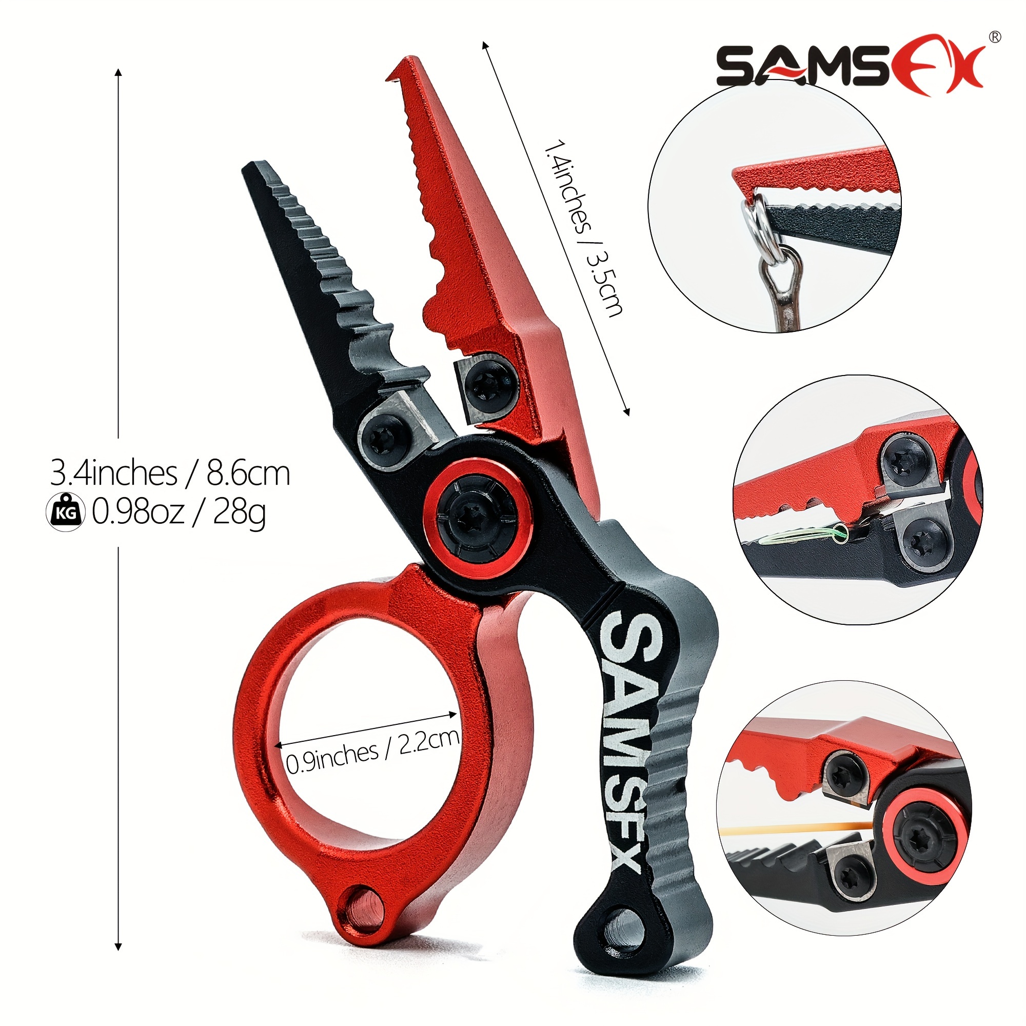 a set of multifunctional mini fishing pliers and   release line puller combination without battery Product details 3