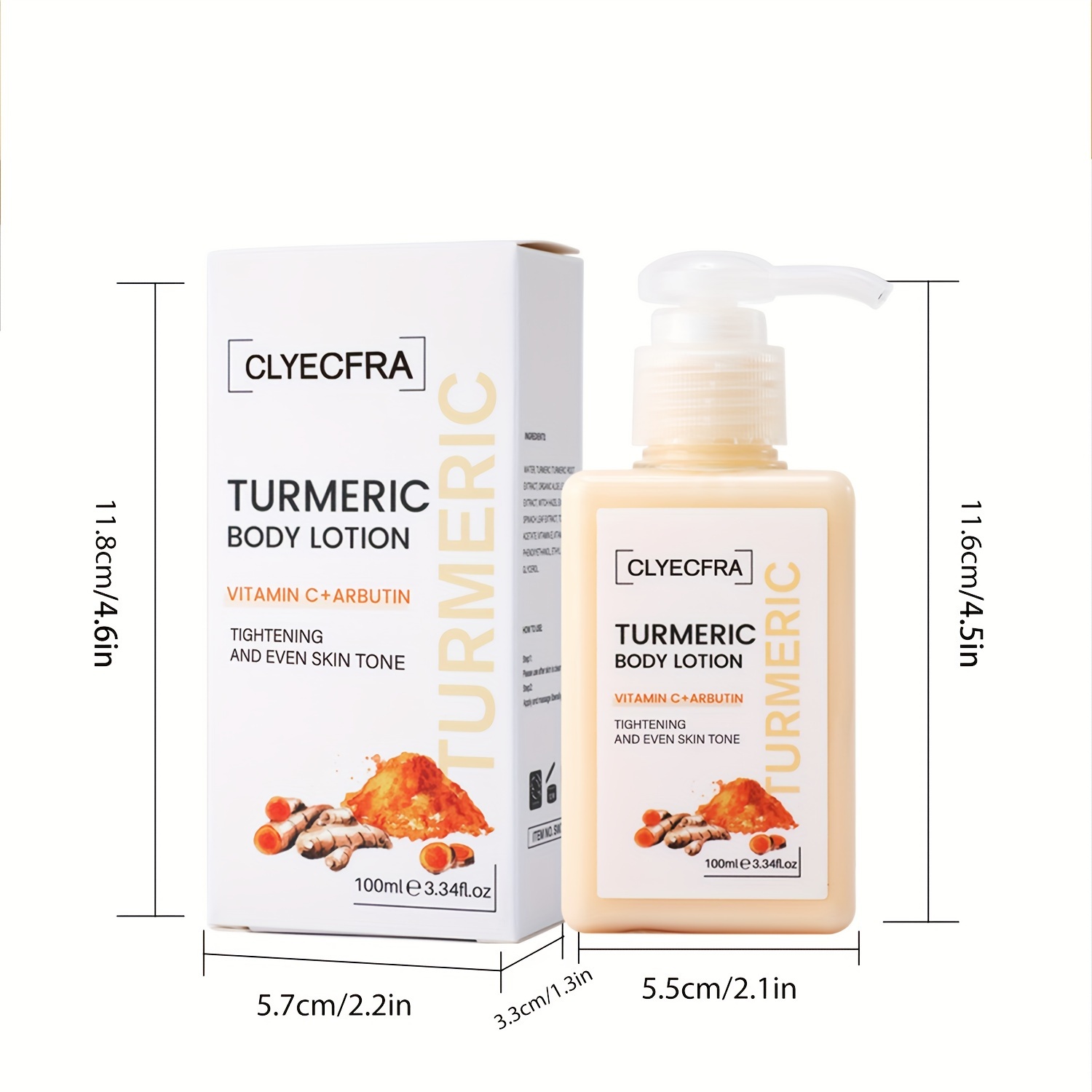 Turmeric Body Lotion Vitamin C + Arbutin Body Face Hand Feet - Temu