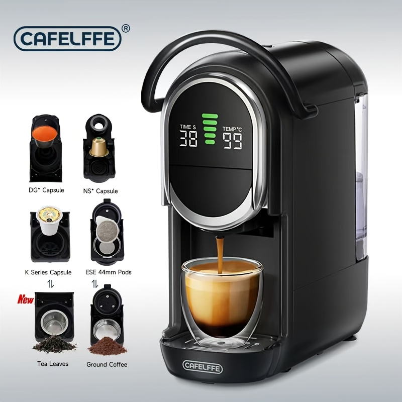 Cafelffe 20bar Capsule Coffee Machine, Espresso Maker With 1450w Fast Heating, Sizes, Compatible With Nes/dg/ese/ground Coffee, Retro Gift For Home Office