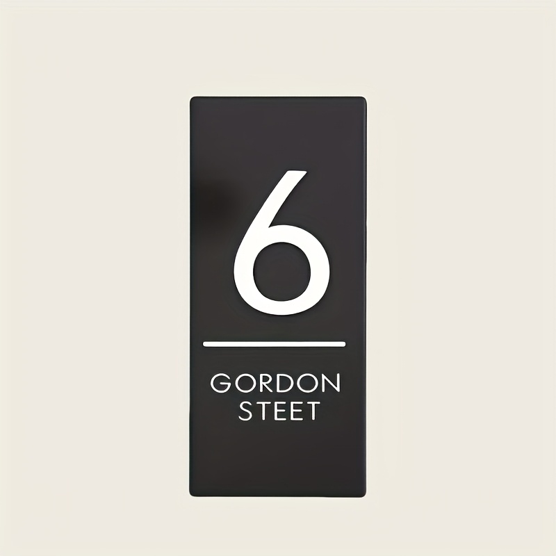 TEMU Tailored Personal Signs For Hotels, Apartments, Offices, Street , Addresses, And House Numbers, Offered In 4 Colors And Sizes, Designed For Wall
