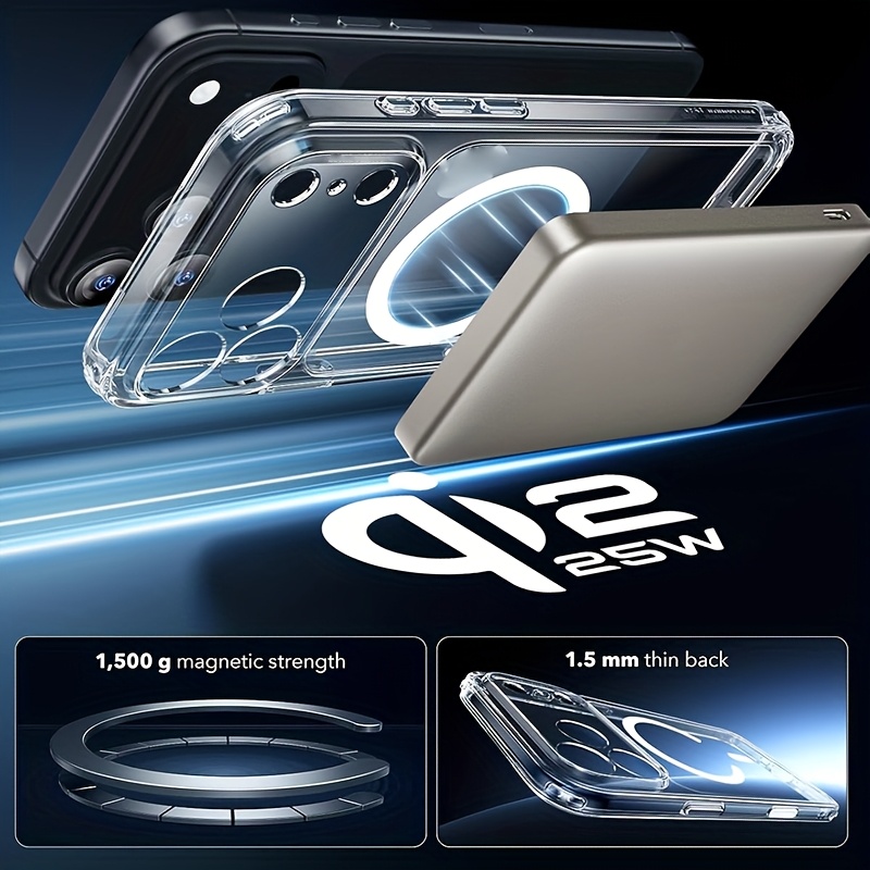 phone case magnetic protective case for iphone 17 pro   impact resistant cover compatible with for iphone models 17 16 15 14 13 and 12 pro   Product details 3