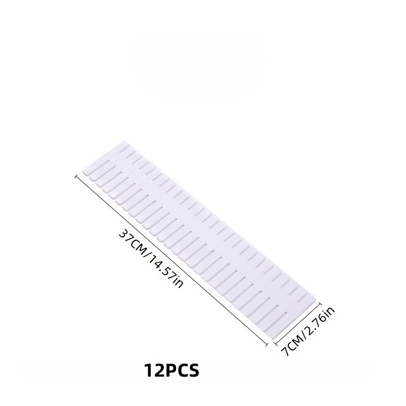 4pcs/ 8pcs/ 12pcs Cuttable Plastic Drawer Dividers, Adjustable Drawer Organizer, Combination Storage Box, Organization Box, Suitable For Socks, Underwear, Office Stationery, Daily Necessities, Etc