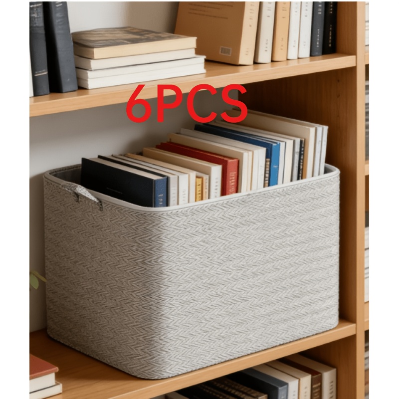 6pcs Foldable Storage Bags with Lids for Clothes
