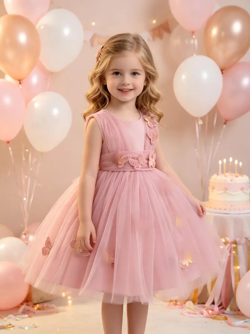 birthday dress for girls Gold Girls Beauty Pageant Sequin Princess Dress Machine wash on gentle cycle Kids Girls Dress Light Pink